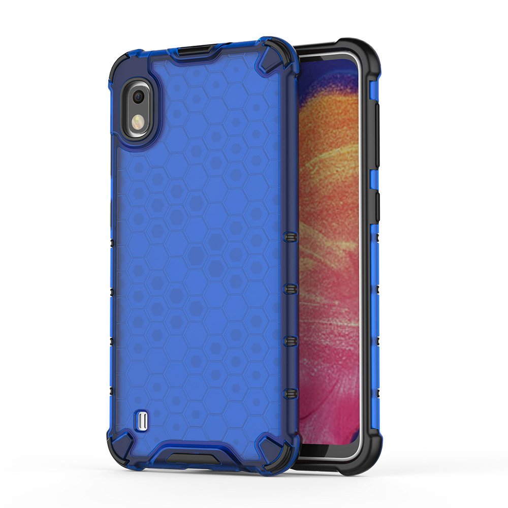 Husa Honeycomb pentru Samsung Galaxy A10, Hurtel, TPU/Policarbonat, Albastru