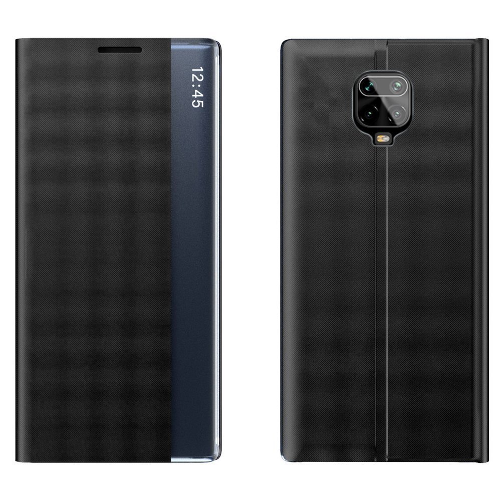 Husa de protectie, New Sleep Flip Cover, Compatibil cu Xiaomi Redmi Note 9 Pro, Negru
