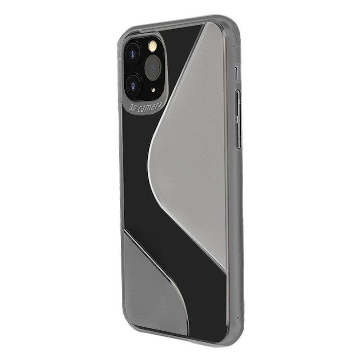 Калъф за телефон S-Case Flexible Cover TPU за Samsung Galaxy A71, черен