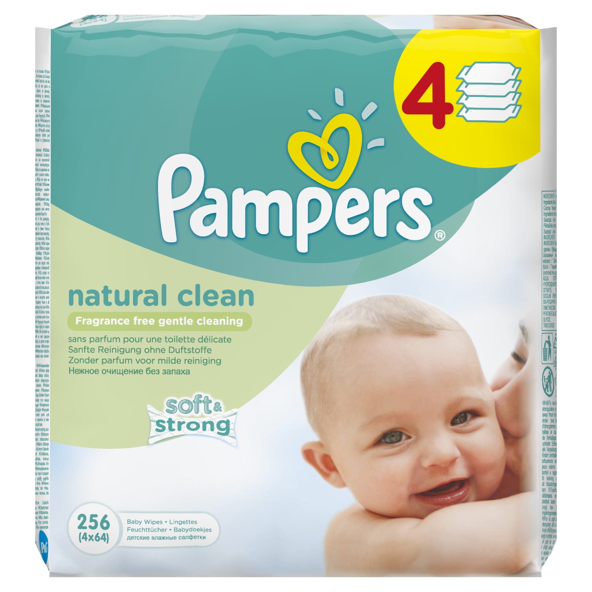 Alternative proposal Fruity barn Servetele umede Pampers Natural Clean Baby 4 pachete 256 buc. - eMAG.ro
