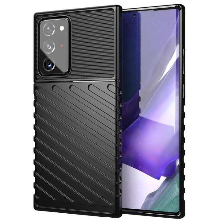 Кейс Rugged Armor за Samsung Galaxy Note 20 Ultra, Shockproof, Черен