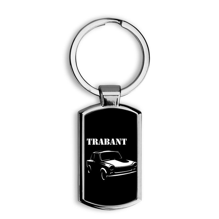 Trabant mintás fém kulcstartó 4