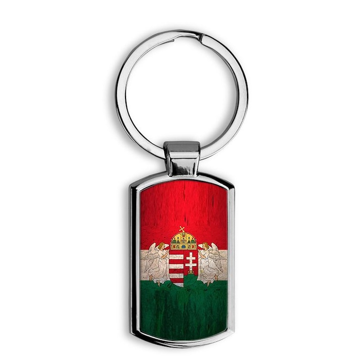 Magyar címer mintás fém kulcstartó 5