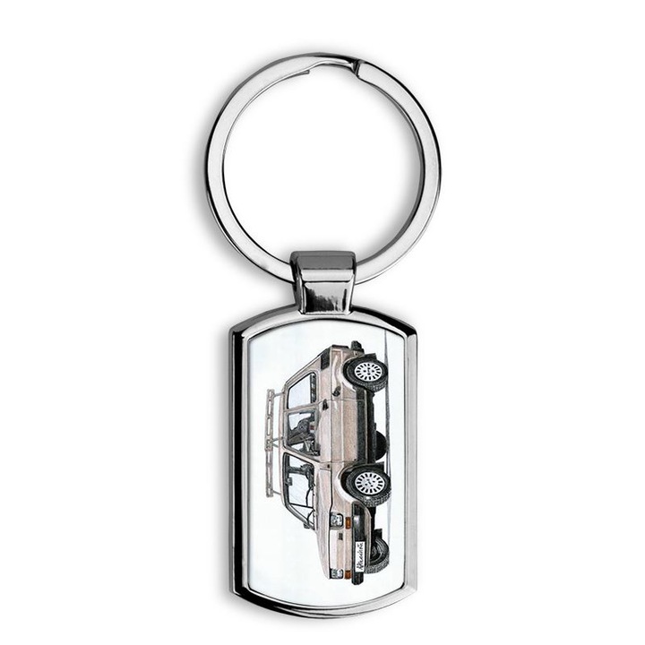 Kispolszki mintás fém kulcstartó 3