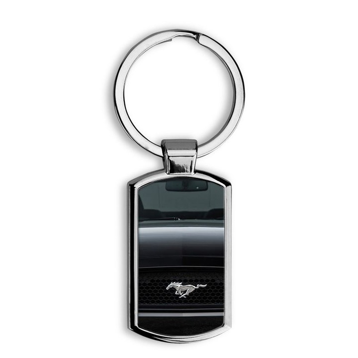 Ford Mustang mintás fém kulcstartó 1