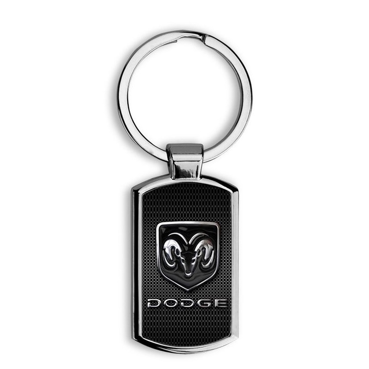 Dodge mintás fém kulcstartó 2