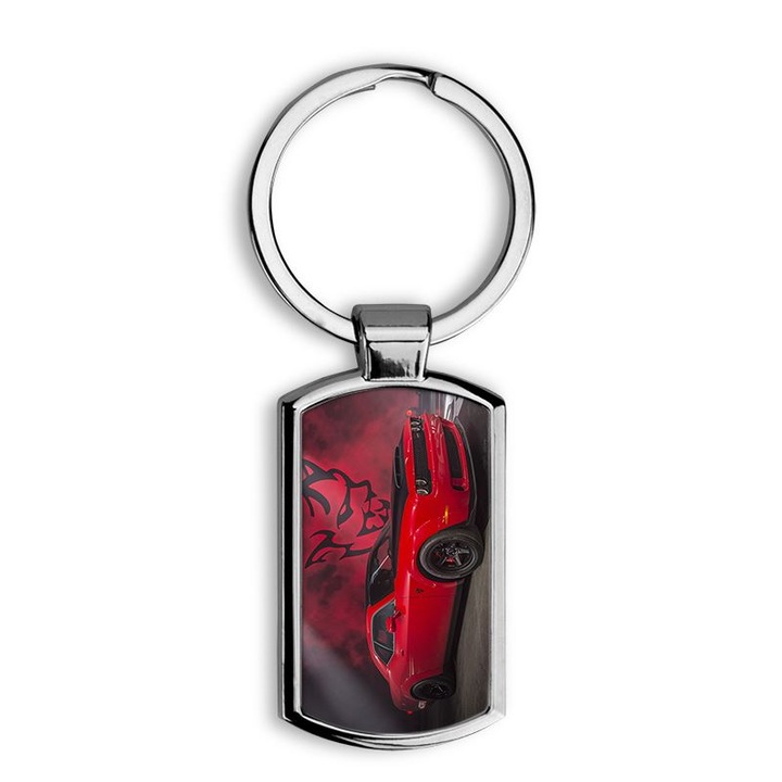 Dodge Challenger mintás fém kulcstartó 9
