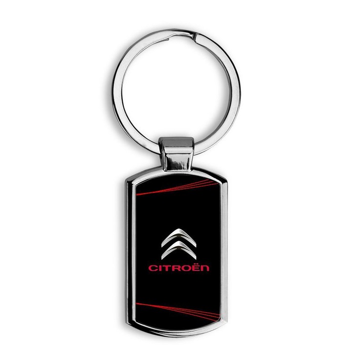 Citroen mintás fém kulcstartó 4