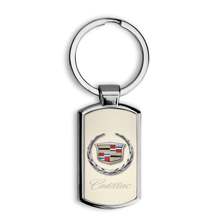 Cadillac mintás fém kulcstartó 2
