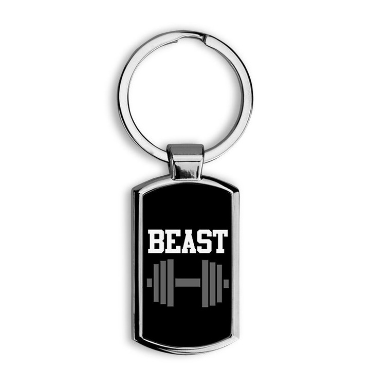 Beast - Beauty mintás fém kulcstartó 1