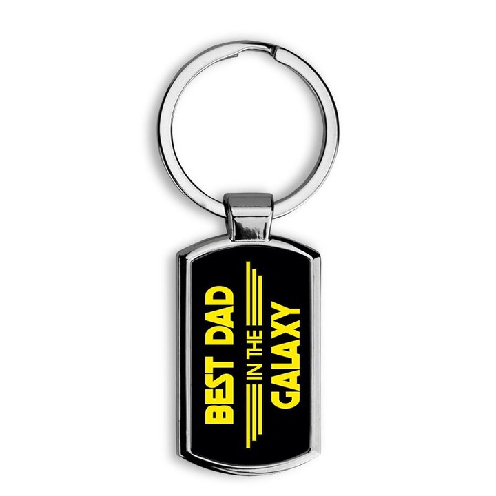 Best dad in the galaxy mintás fém kulcstartó 1