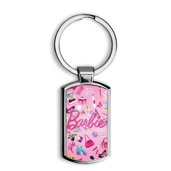 Barbie mintás fém kulcstartó 1