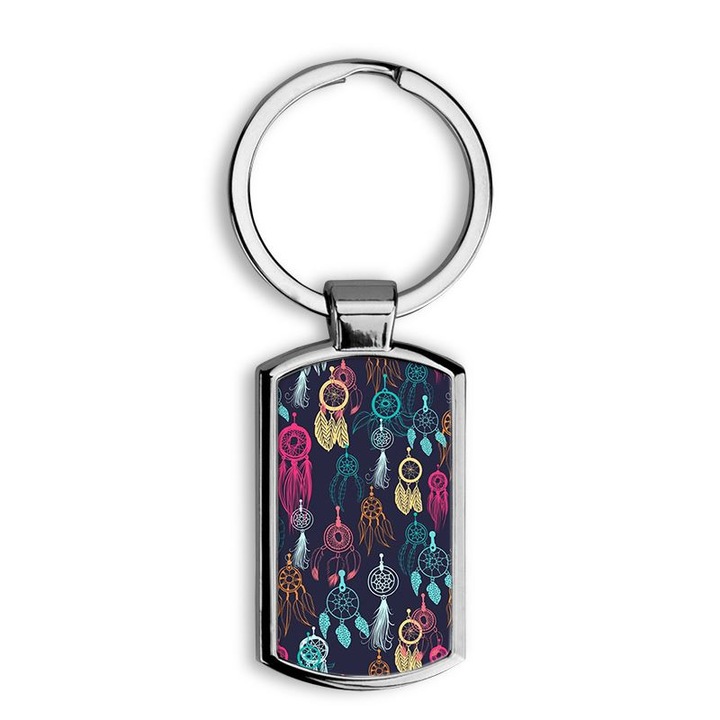 Álomfogó mintás fém kulcstartó 12