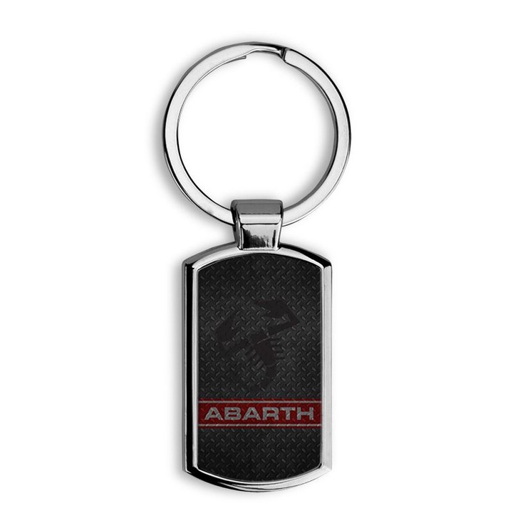 Abarth mintás fém kulcstartó 12