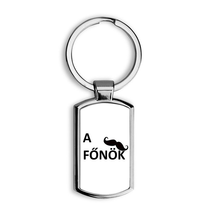 A főnök mintás fém kulcstartó 1