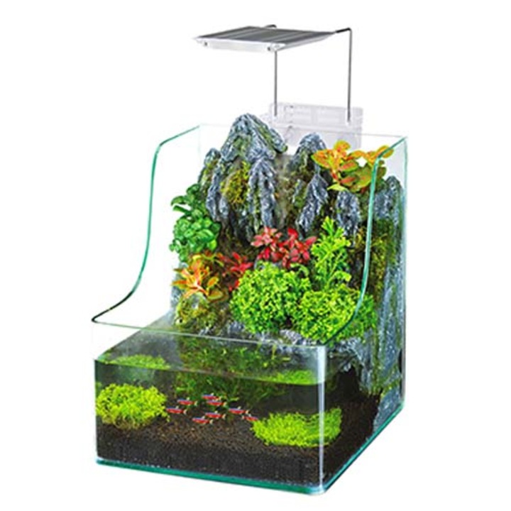 Penn Plax Aquaterrium 7l Led világítással és szűrővel halak és növények számára