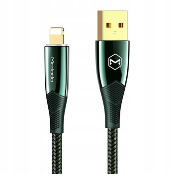 Cablu Mcdodo Quick Charge 3A Lightning de 1,8 m verde Cablu Mcdodo Quick Charge 3A Lightning de 1,8 m verde