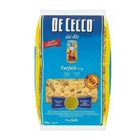 Paste Farfalle De Cecco 1 Kg