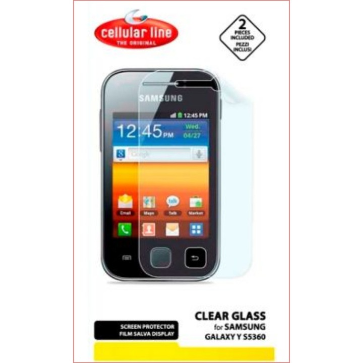 Протектор Cellular Line за Samsung Galaxy Y S5360, 2бр
