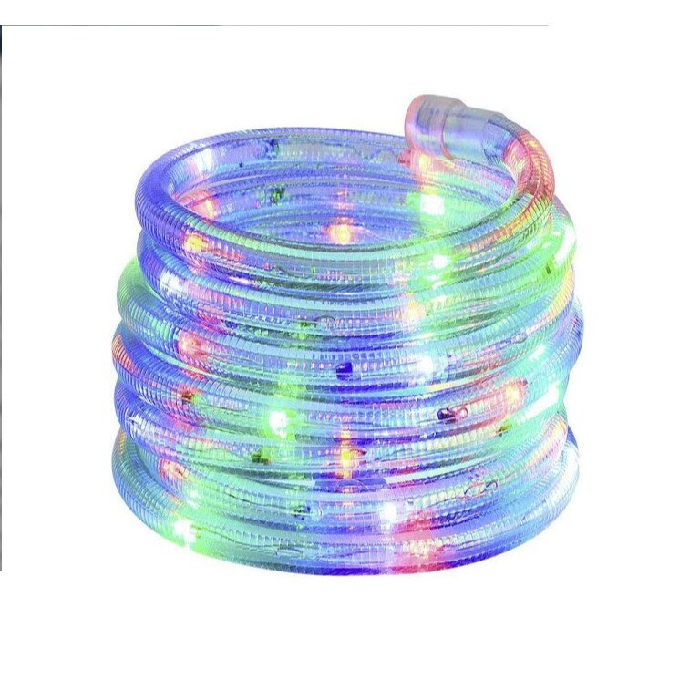 Furtun de lumina LED iFriends, exterior, 13 m, multicolor, calitate premium
