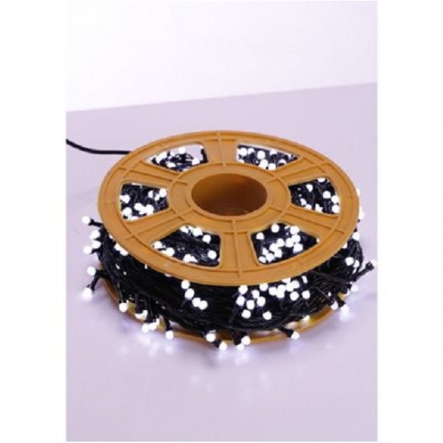 Instalatie de Craciun 100 m 500 leduri, Liniara, Alb Rece