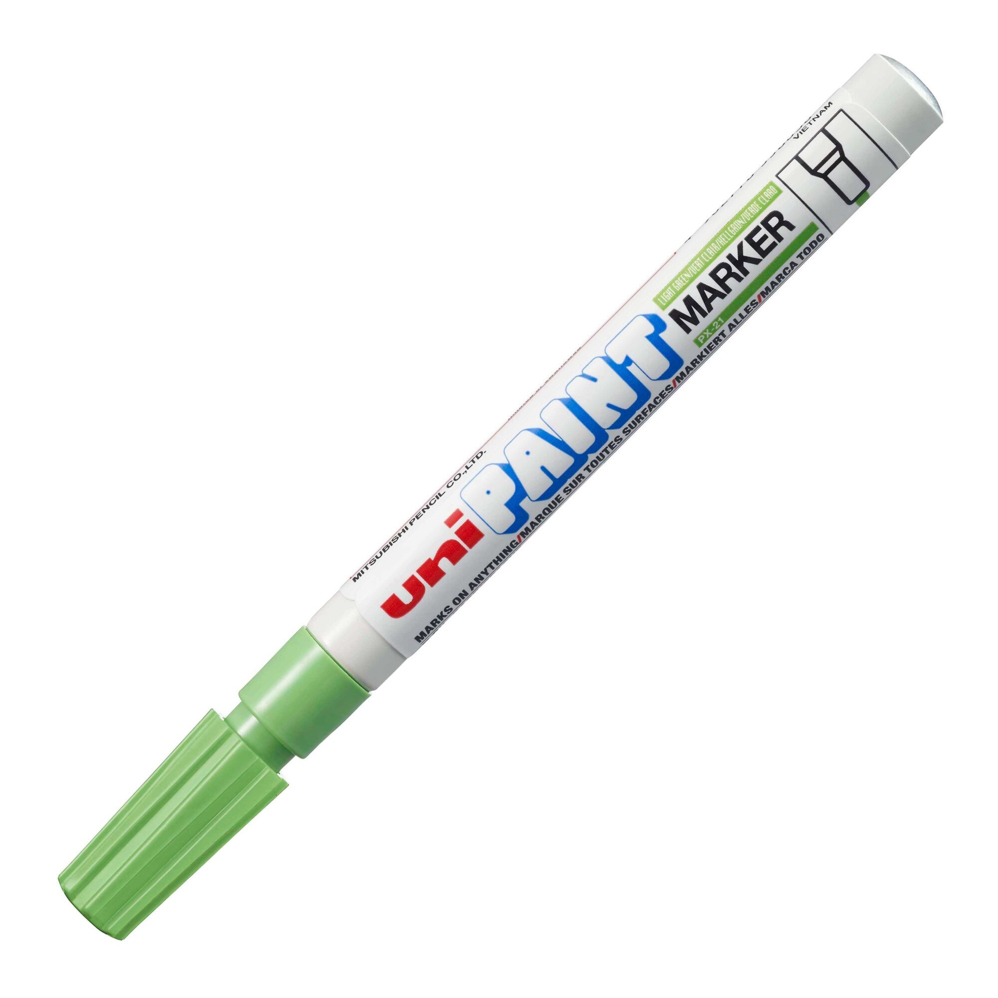 Marker vopsea UNI PX-21 08-12 mm, verde deschis