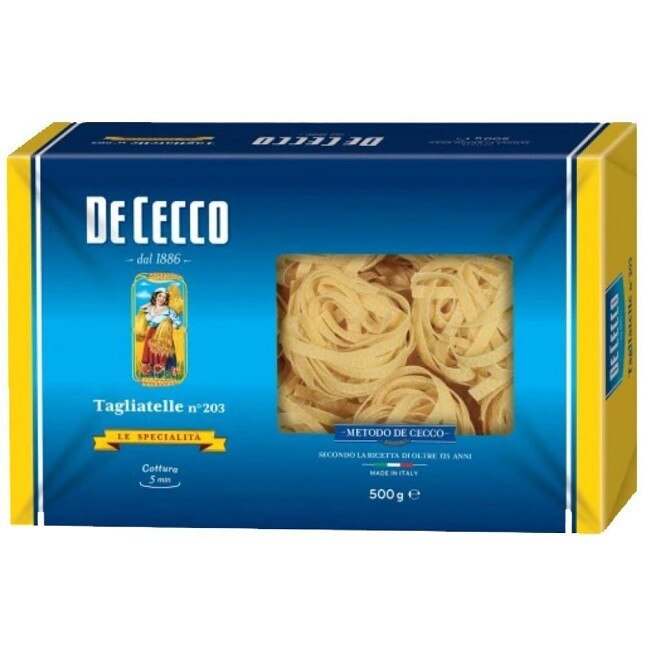 Paste Nidi Semola Tagliatelle De Cecco 500g
