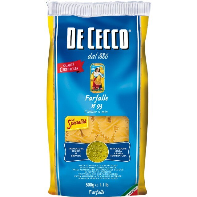 Paste Farfalle De Cecco 500g