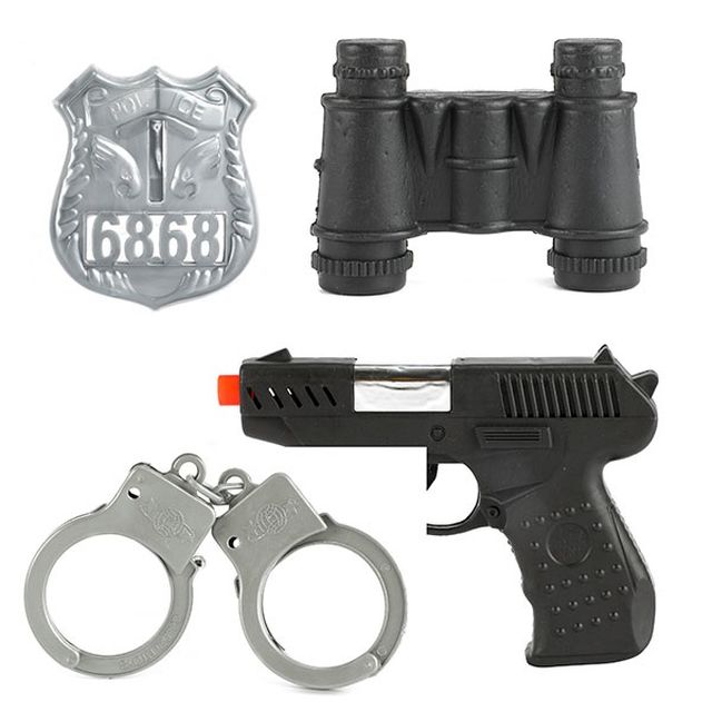 Set de politie, Toi-Toys, 4 accesorii