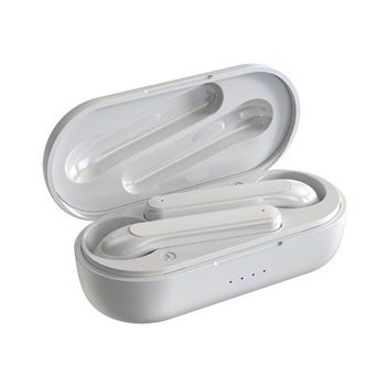 Casti audio Wireless Bluetooth TWS Stereo Devia, HandsFree, Alb Casti audio Wireless Bluetooth TWS Stereo Devia, HandsFree, Alb