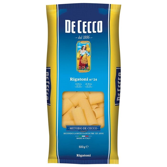 Paste Rigatoni De Cecco 500g