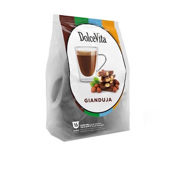 Capsule Gianduja Dolce Vita Compatibile Dolce Gusto, 16 bucati, 208 g Capsule Gianduja Dolce Vita Compatibile Dolce Gusto, 16 bucati, 208 g