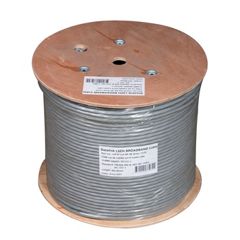 Cablu F/FTP Cat.6a ecranat, DataLink, 4x2xAWG23/1, 500MHz, LSZH Cablu F/FTP Cat.6a ecranat, DataLink, 4x2xAWG23/1, 500MHz, LSZH