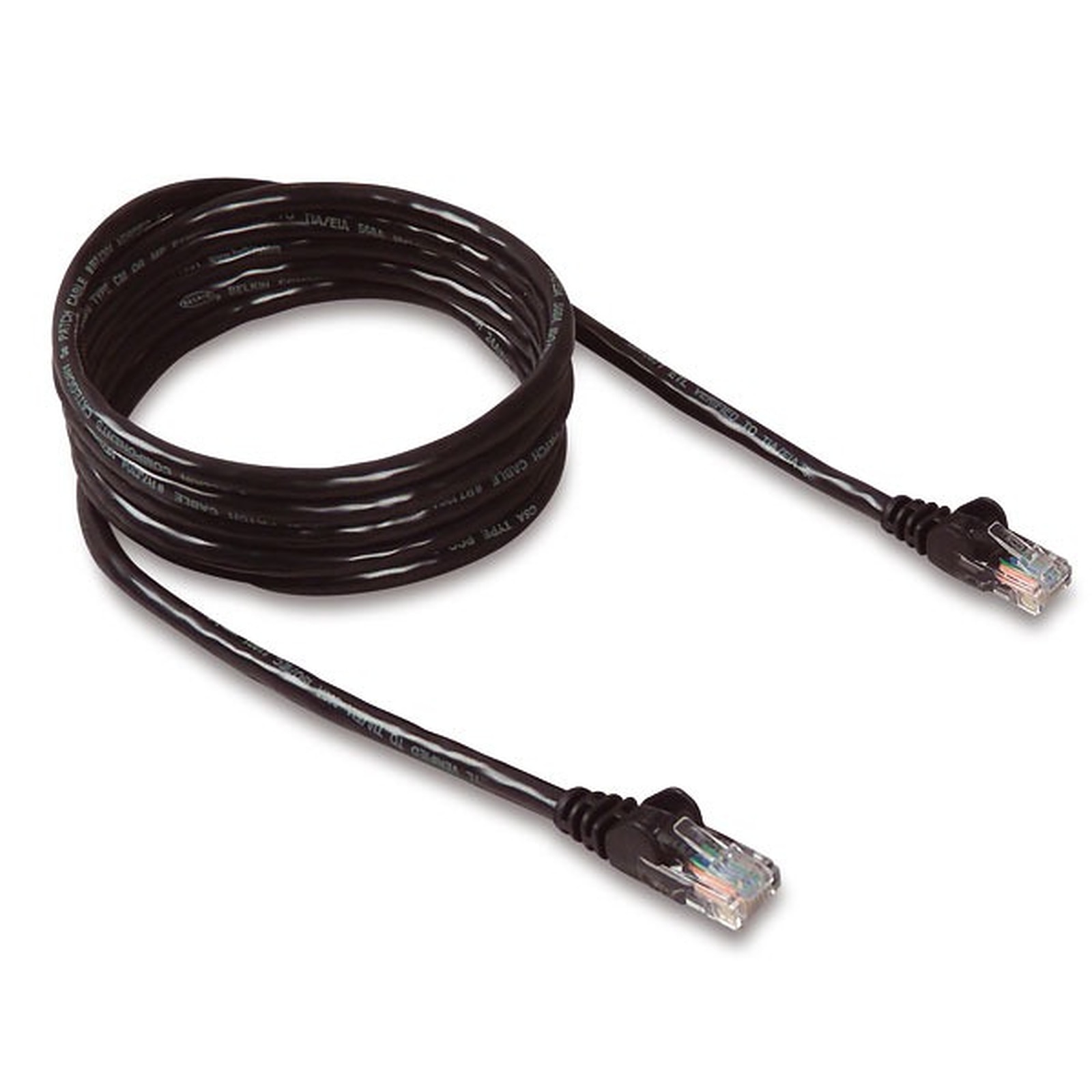 Cablu de retea Belkin, RJ45 male to male, negru, 2 m