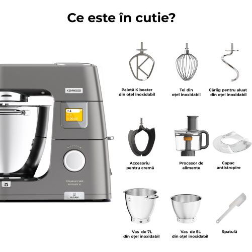 Robot de bucatarie planetar KENWOOD Titanium Chef Patissier XL