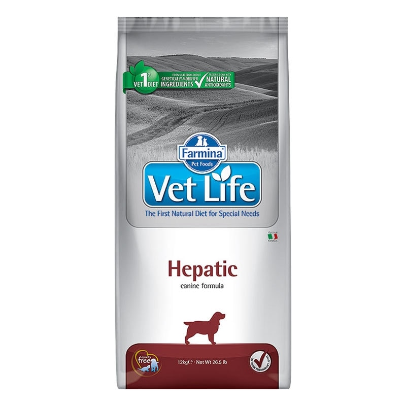 Hrana dietetica pentru caini, Vet Life Hepatic, 2 kg