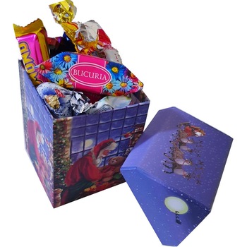 Cutie cadou, Casuta Bucuria, mix de bomboane Bucuria Cutie cadou, Casuta Bucuria, mix de bomboane Bucuria