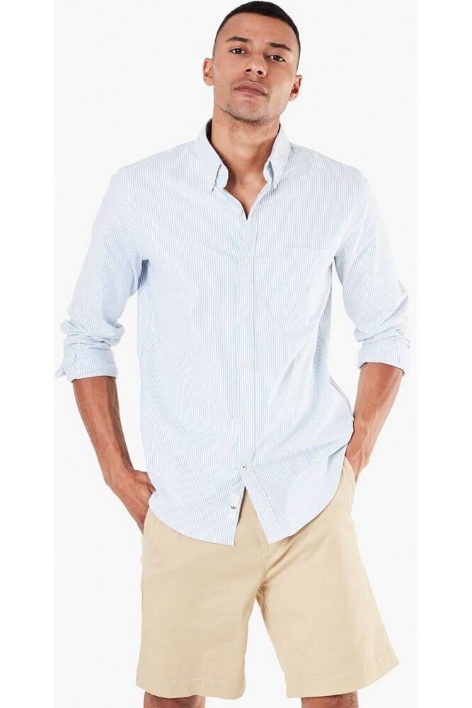 Camasa pentru barbati, Dockers Stretch Oxford Shirt, Albastru deschis