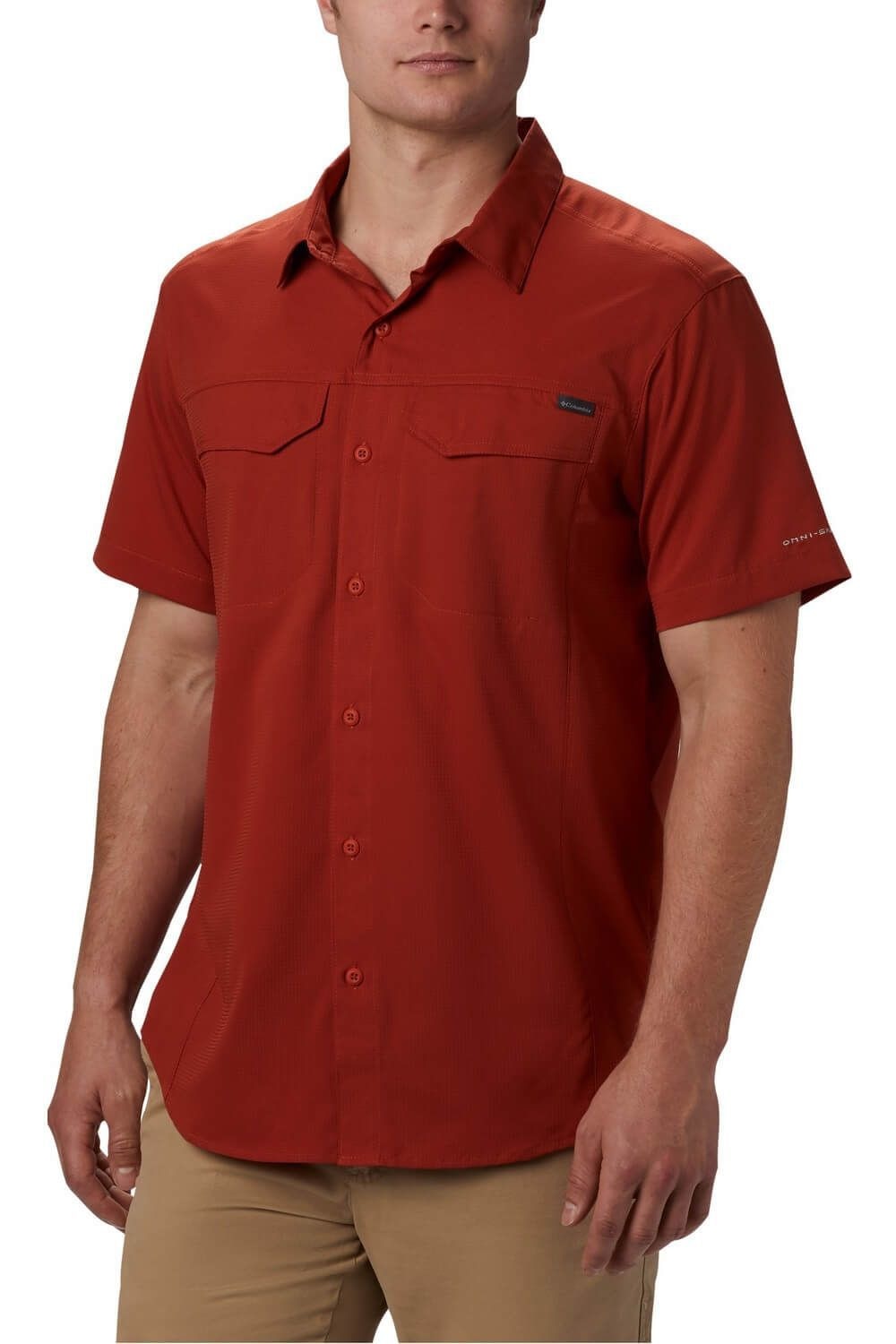 Camasa pentru barbati, Columbia Silver Ridge Lite Short Sleeve Shirt, Rosu, M