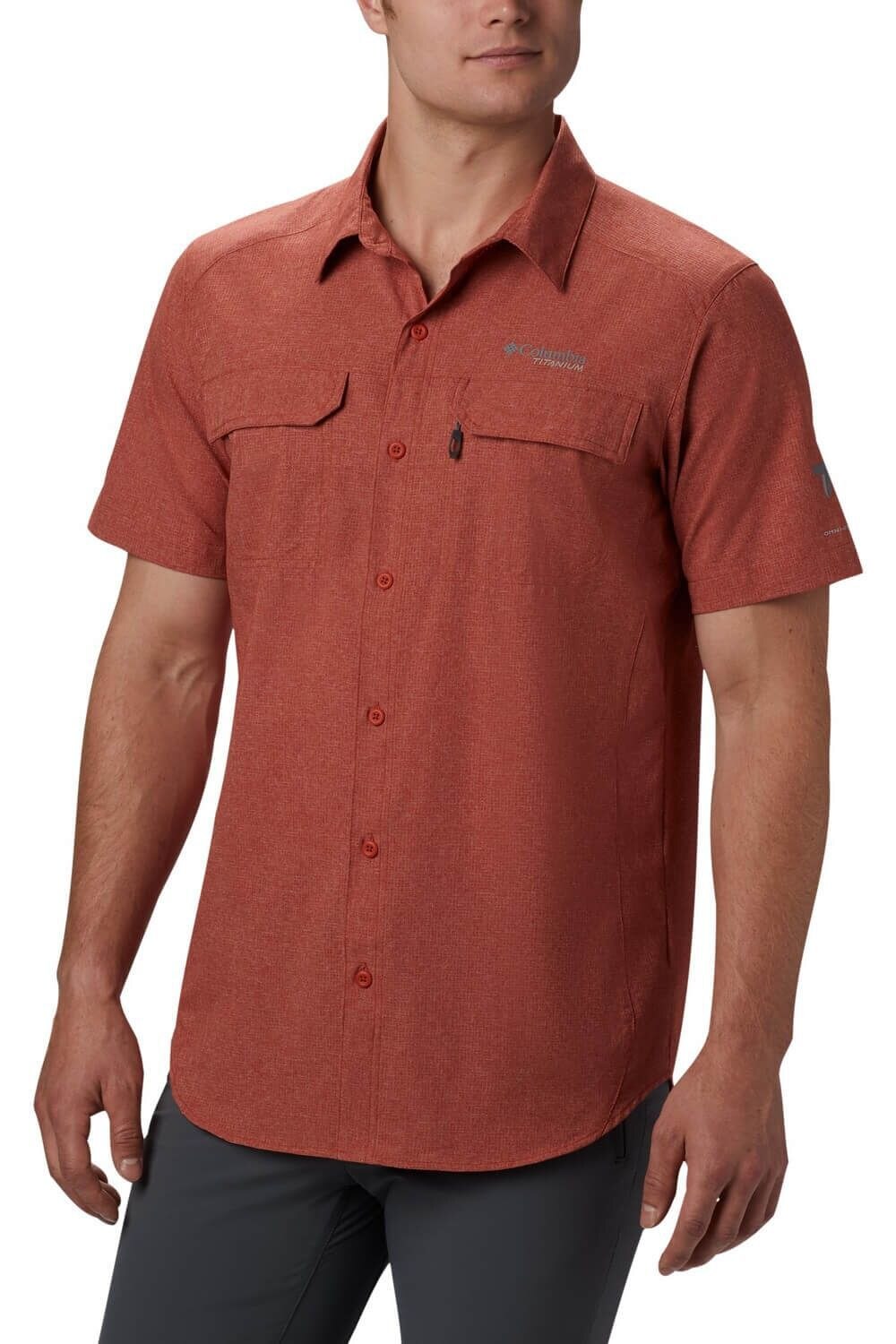 Camasa pentru barbati, Columbia Irico Men's Short Sleeve Shirt, Rosu