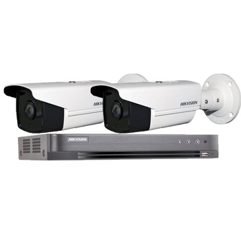 Sistem supraveghere video Hikvision 2 camere de exterior Turbo HD, Ultra Low-Light 2MP, lentila varifocala 2.8 - 12 mm, zoom motorizat, POC, IR 40m Sistem supraveghere video Hikvision 2 camere de exterior Turbo HD, Ultra Low-Light 2MP, lentila varifocala 2.8 - 12 mm, zoom motorizat, POC, IR 40m