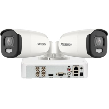 Sistem supraveghere video Hikvision 2 camere ColorVU Full HD 1080p, IR 40M Sistem supraveghere video Hikvision 2 camere ColorVU Full HD 1080p, IR 40M