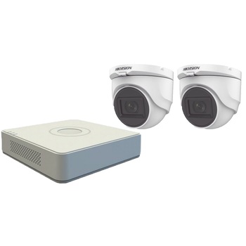 Sistem supraveghere video 2 camere de interior FullHD 2MP Hikvision, IR 30M, microfon incorporat Sistem supraveghere video 2 camere de interior FullHD 2MP Hikvision, IR 30M, microfon incorporat
