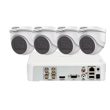 Sistem supraveghere video 4 camere de interior Hikvision 2 MP FullHD , IR 30M, microfon incorporat Sistem supraveghere video 4 camere de interior Hikvision 2 MP FullHD , IR 30M, microfon incorporat
