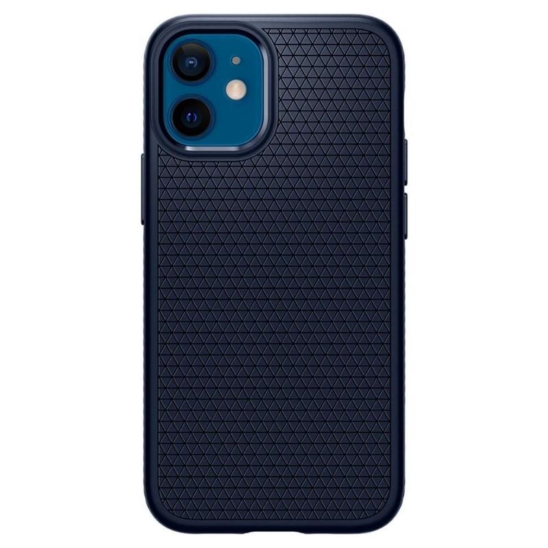 Carcasa Spigen Liquid Air iPhone 12 Mini Navy Blue