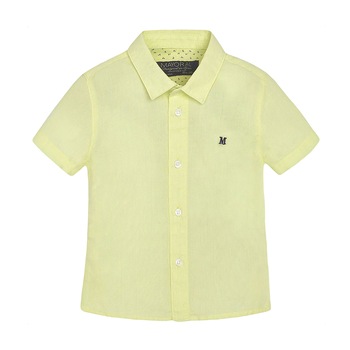 Camasa, Mayoral, cu maneca scurta, bebe baiat, galben, 9 luni Camasa, Mayoral, cu maneca scurta, bebe baiat, galben, 9 luni
