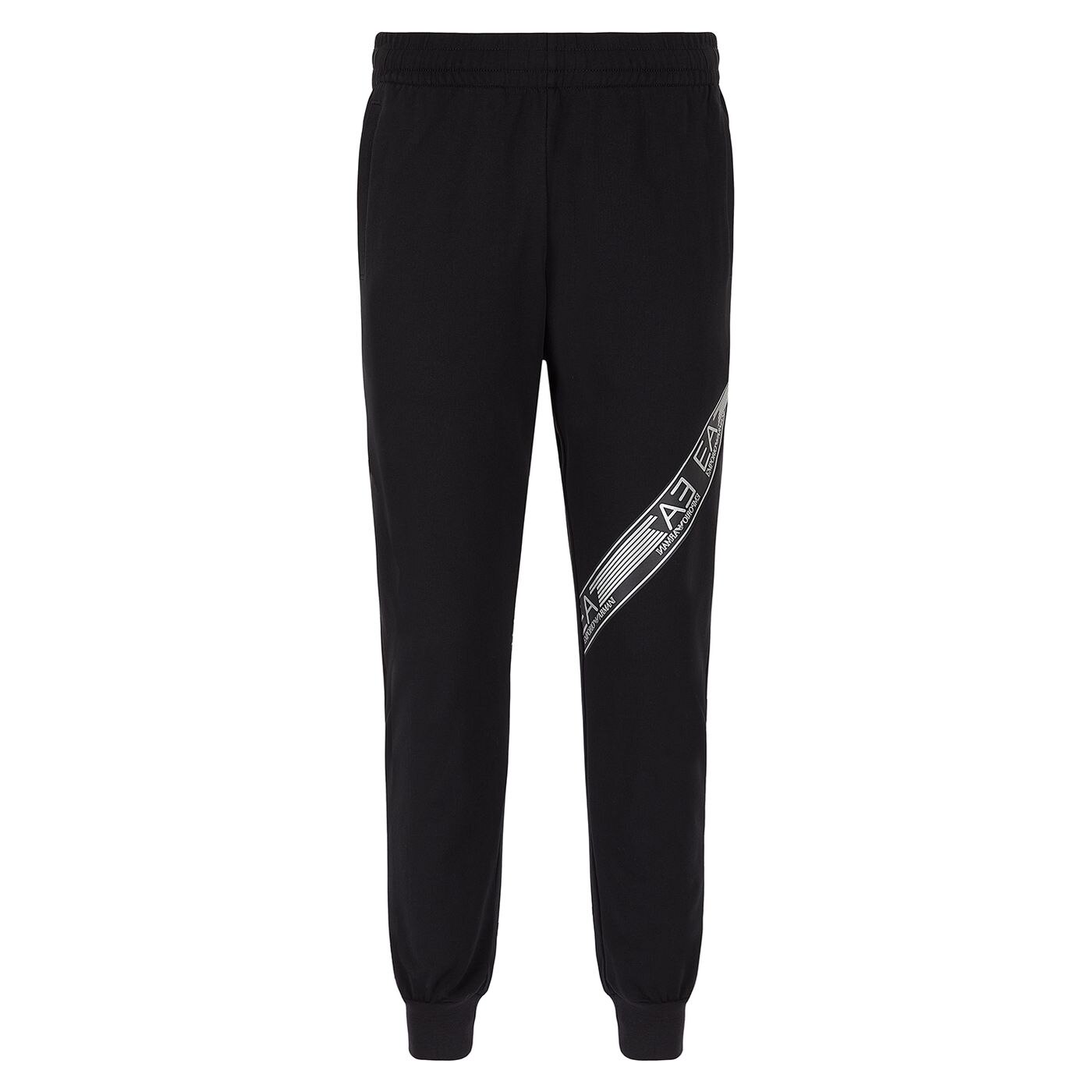 Pantaloni trening Emporio Armani EA7 Train Logo Series M Print Tape 6HPP60PJ05Z01200 Barbati Negru XL