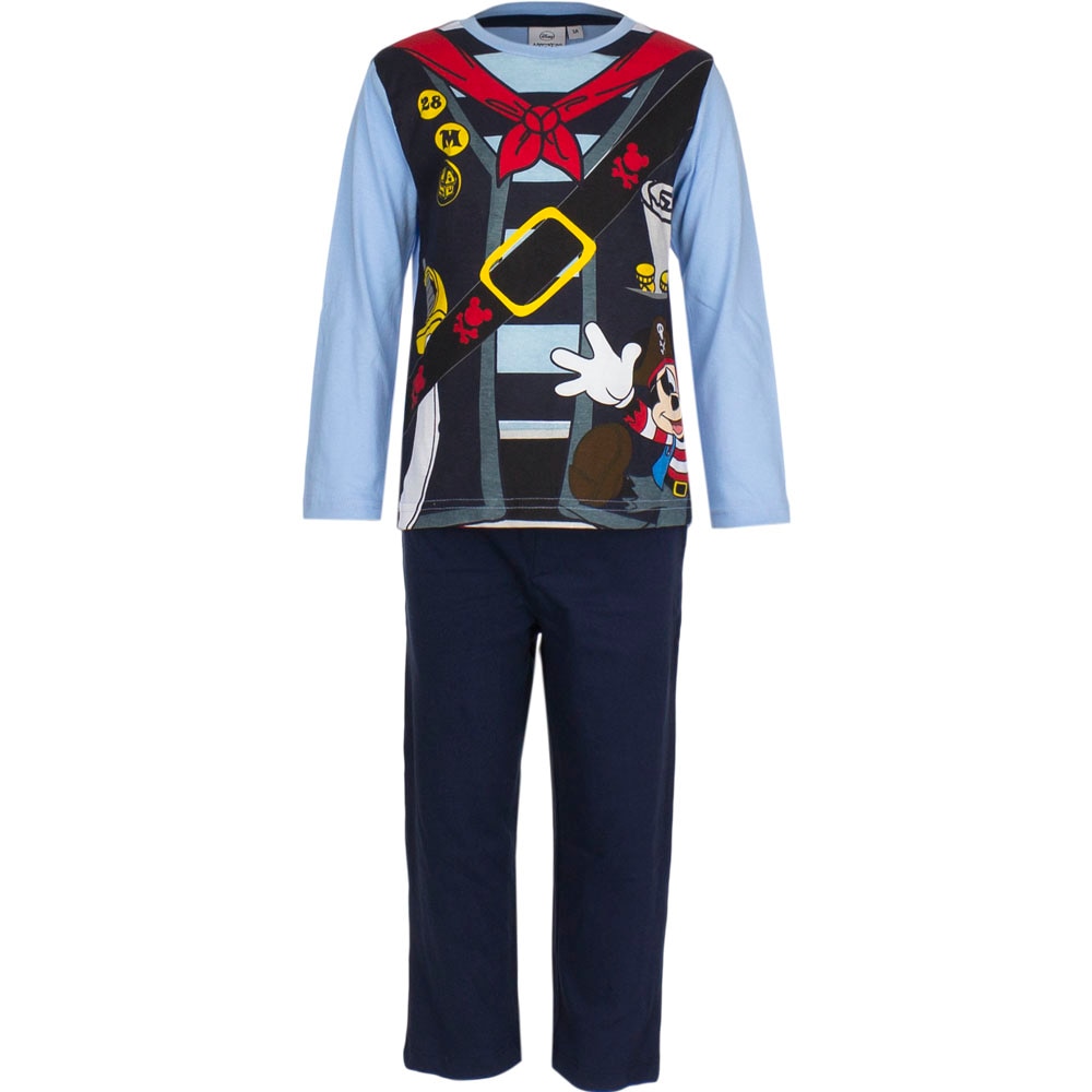 Pijamale lungi Mickye 1538, Albastru