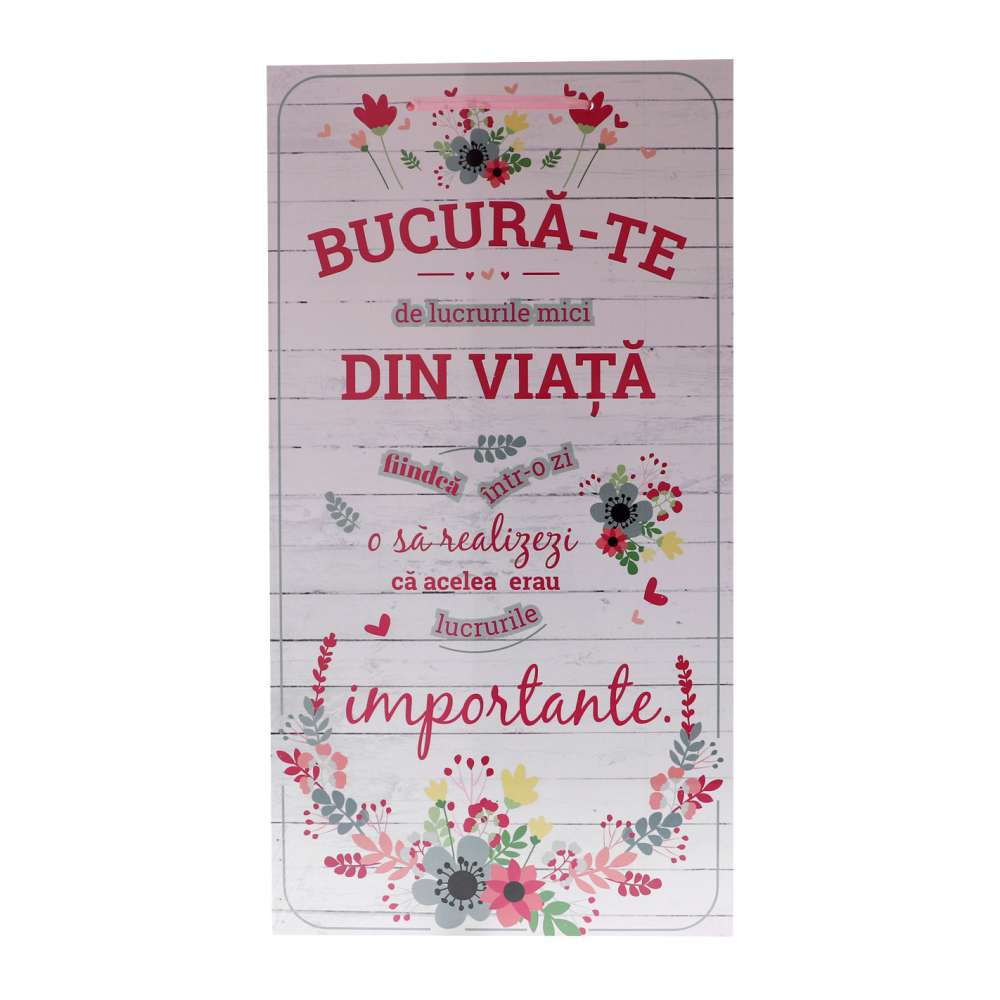 Tablou Bucura-te de Viata 50 cm