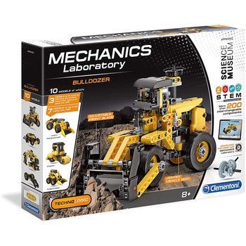 Set constructii 10 in 1, Mechanics Laboratory, Buldozer, 200 piese Set constructii 10 in 1, Mechanics Laboratory, Buldozer, 200 piese